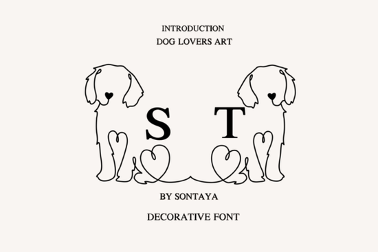 Dog Lovers Art Font